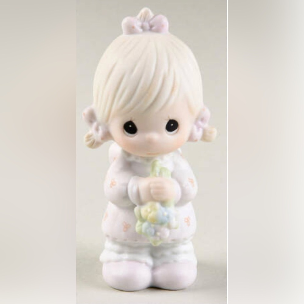 Enesco Precious Moments “Flower Girl” Adorable Figurine
